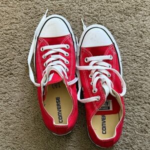 Converse Red and White Sneakers